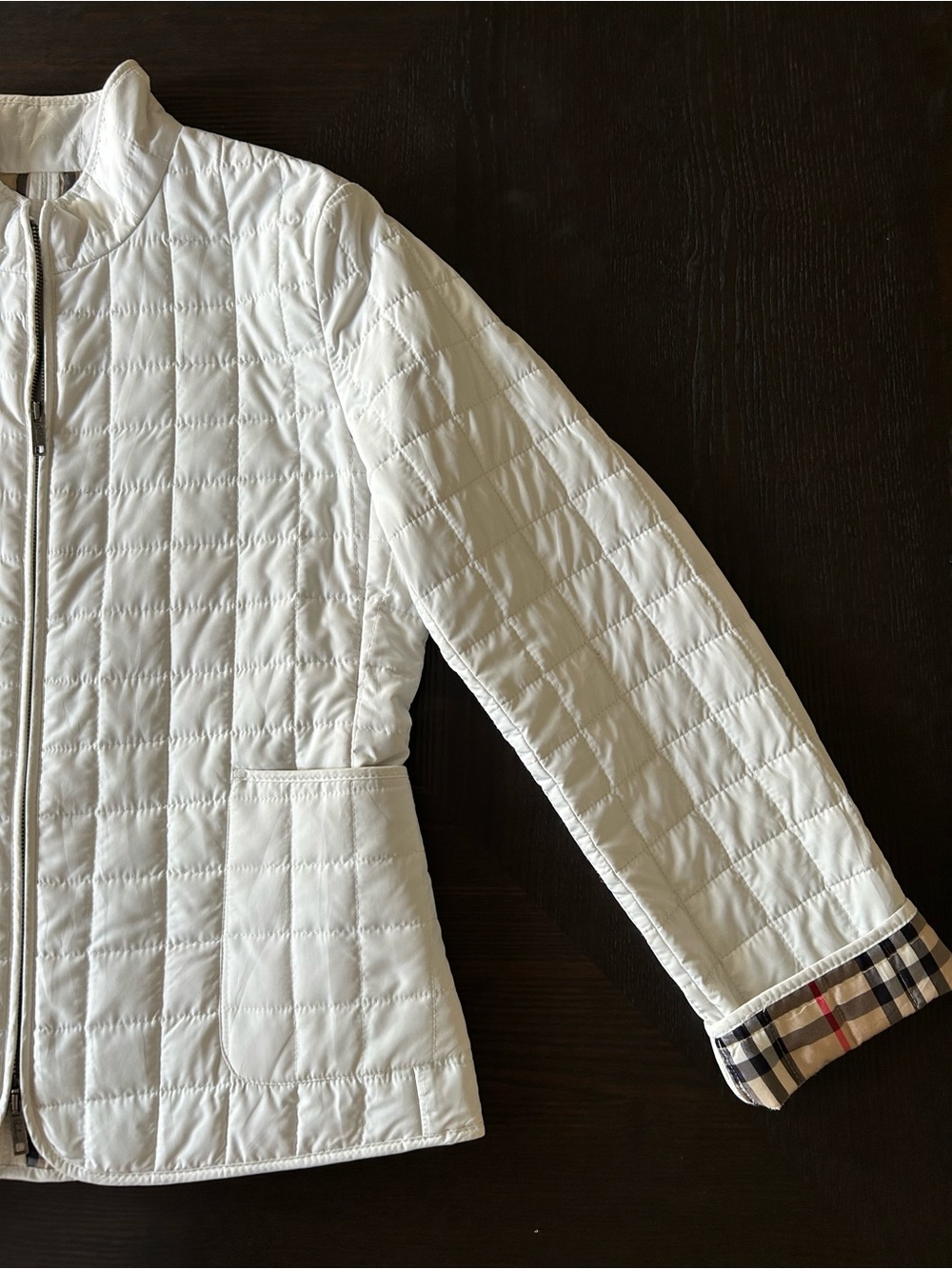 BURBERRY QUILTED NOVA CHECK JACKET SIZE 6 - Picture 5 of 12